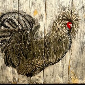 Vintage Style Rooster Wall Art